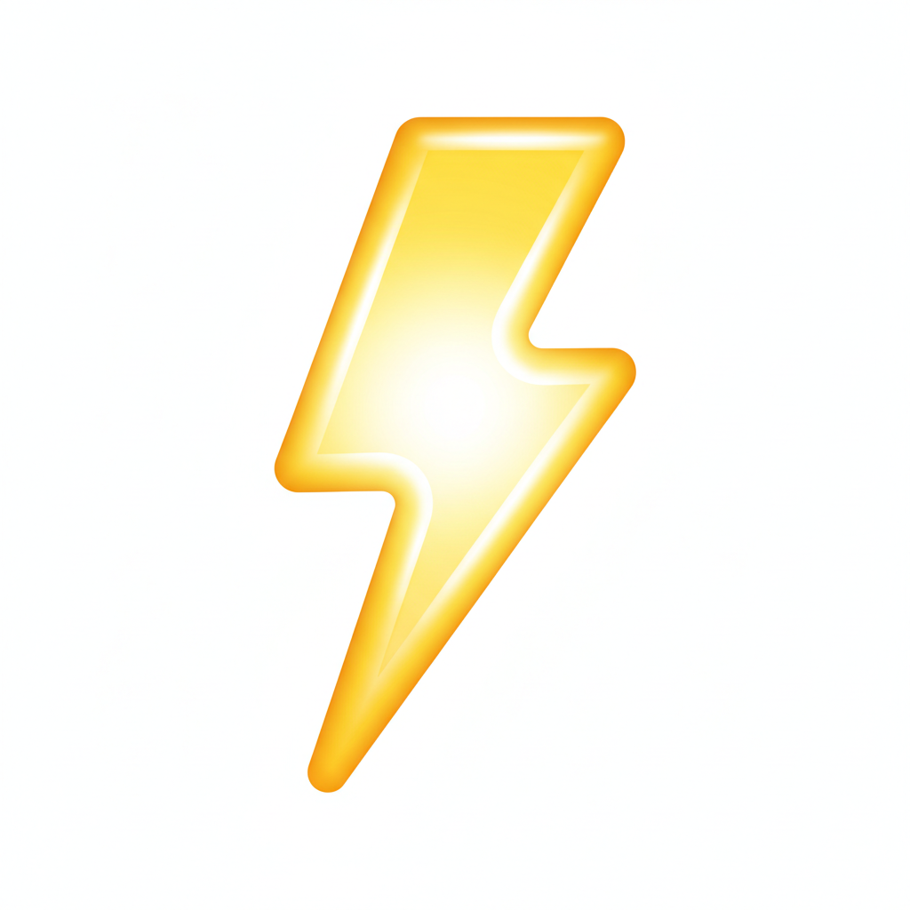 lightning bolt emoji